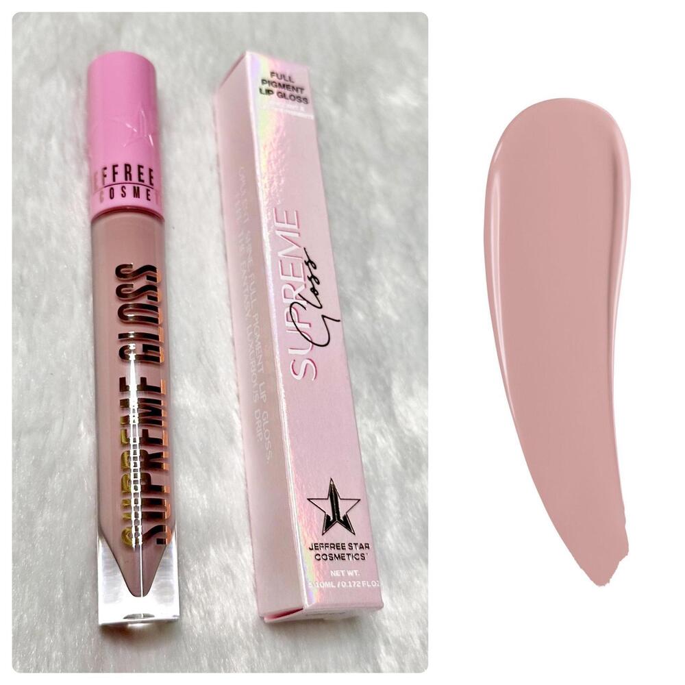 NIB Jeffree Star Supreme Full Pigment Lip Gloss Naked In Dark Full Size 5.10ml